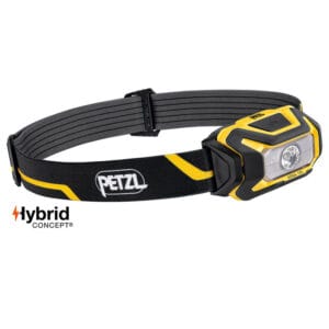 Petzl Aria 1R fejlámpa (450lm, akku/AAA elem, 94g)