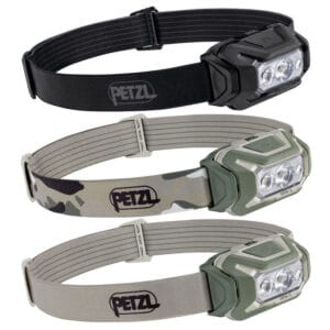 Petzl Aria 2 RGB fejlámpa (450lm, akku/AAA elem, 106g)